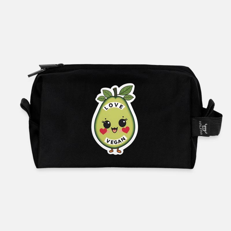 Love Vegan - Recycled Toiletry Zip Bag - black