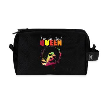 Sternzeichen Widder - Recycelte Kulturtasche - Schwarz - Vorne