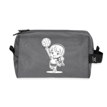 Petit joueur de volley-ball - Trousse de toilette en tissu recyclé - anthracite - Devant