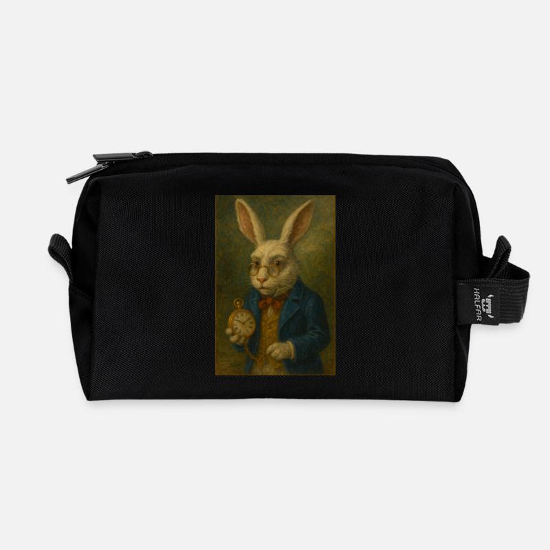 White Rabbit - Recycled Toiletry Zip Bag - black