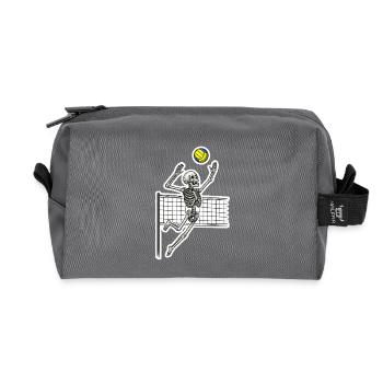 Squelette de volley-ball Spike - Trousse de toilette en tissu recyclé - anthracite - Devant