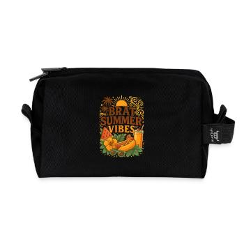 Brat Summer Vibes - Retro-Ästhetik trifft Gen Z - Recycelte Kulturtasche - Schwarz - Vorne