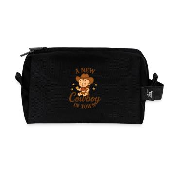 Ein Neuer Cowboy im Ort - Recycelte Kulturtasche - Schwarz - Vorne