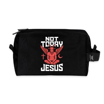 Nicht heute Jesus! Satanist Atheist Goth Aesthetic - Recycelte Kulturtasche - Schwarz - Vorne