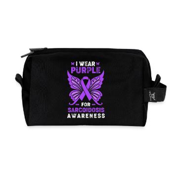 Sarcoidosis - Recycled Toiletry Zip Bag - black - Front