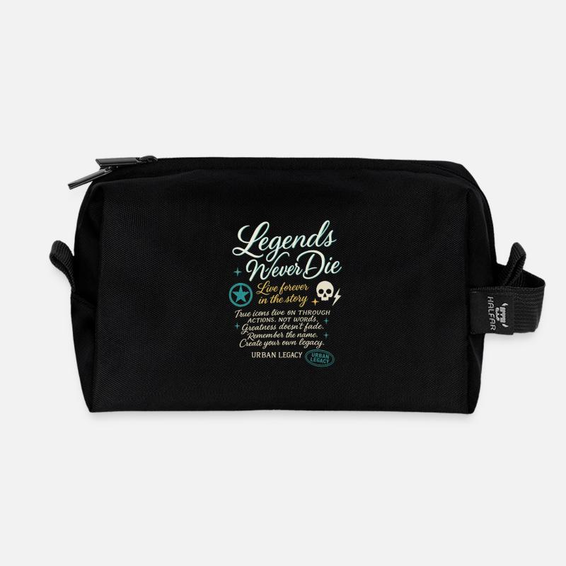 Urban Legacy Spruch Shirt - Recycelte Kulturtasche - Schwarz