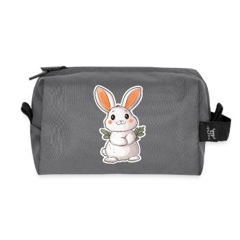 Hare - Recycled Toiletry Zip Bag - anthracite - Front
