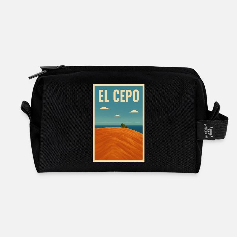 El Cepo La Gomera Küste - Recycelte Kulturtasche - Schwarz