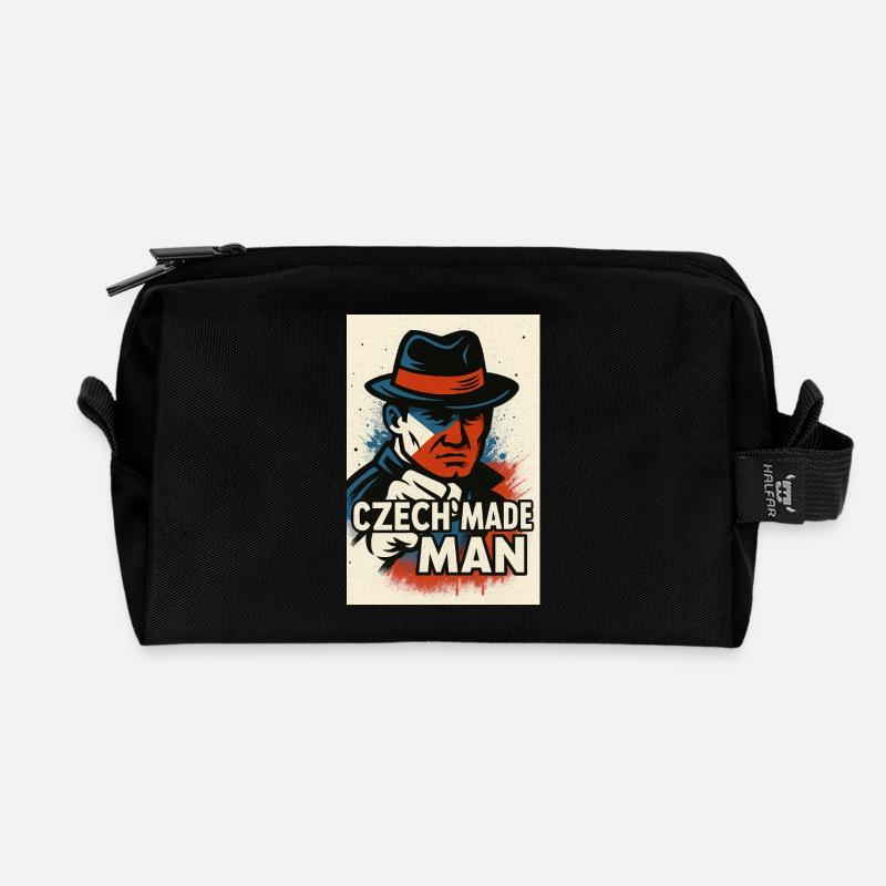 Czech Made Man - Recycled Toiletry Zip Bag - black