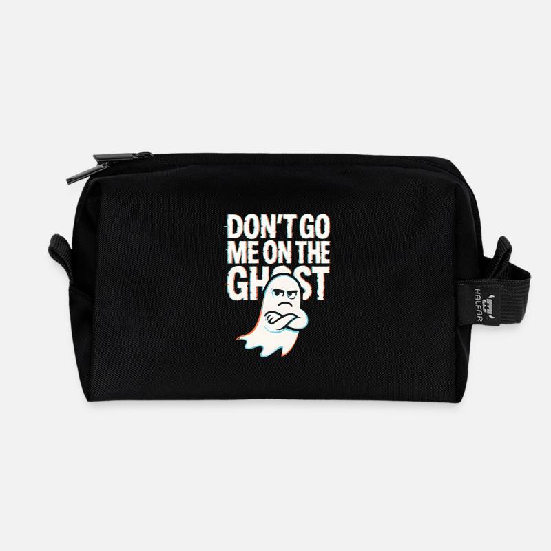 Denglisch Lustig Spruch Dont go me one the Ghost - Recycelte Kulturtasche - Schwarz