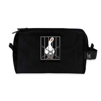 Goose – Got Too Silly - Recycled Toiletry Zip Bag - black - Front