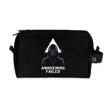 Awakening Failed – Glitch in Kapuze - Recycelte Kulturtasche - Schwarz - Vorne