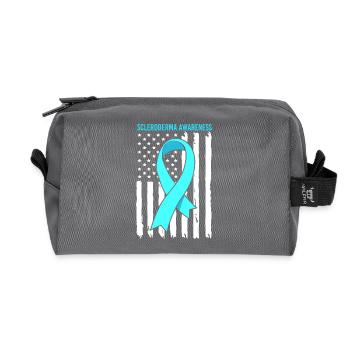 Scleroderma - Recycled Toiletry Zip Bag - anthracite - Front