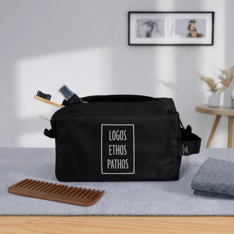 Logos Ethos Pathos Rhetoric Philosophy Student Recycled Toiletry Zip Bag