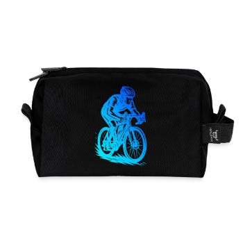 Road Bike Love Clear Look for Road Bike - Recycled Toiletry Zip Bag - black - Front