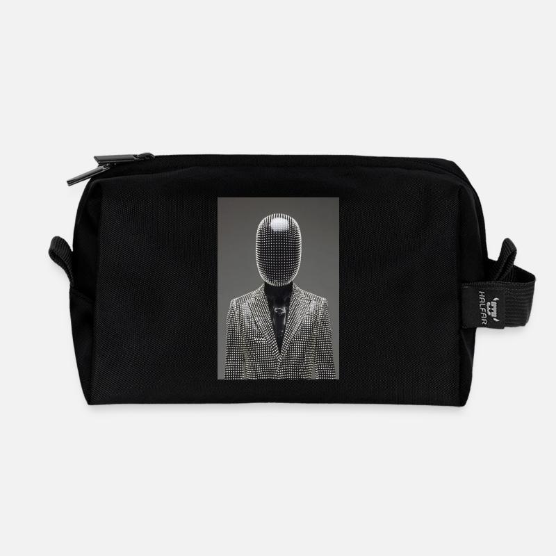 Dotgrid LED-Anzug - Recycelte Kulturtasche - Schwarz