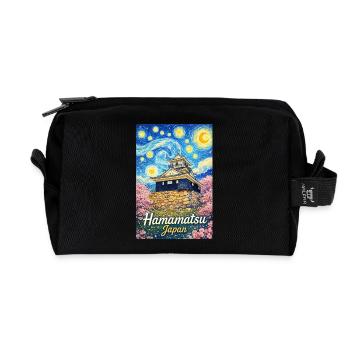 Hamamatsu, Japan - Recycled Toiletry Zip Bag - black - Front