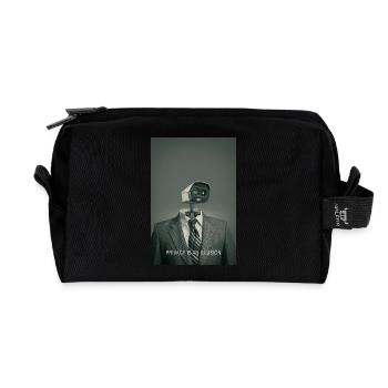 Privacy Is An Illusion Poster Minimal - Recycelte Kulturtasche - Schwarz - Vorne