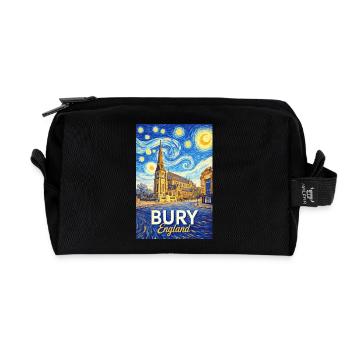 Bury England Starry Night Style - Recycled Toiletry Zip Bag - black - Front