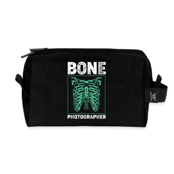 Radiologist Radiology X-ray Rad Tech MRI - Recycled Toiletry Zip Bag - black - Front