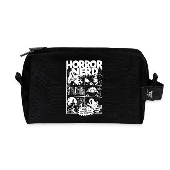 Horror Nerd Comic Spoiler Angst - Recycelte Kulturtasche - Schwarz - Vorne