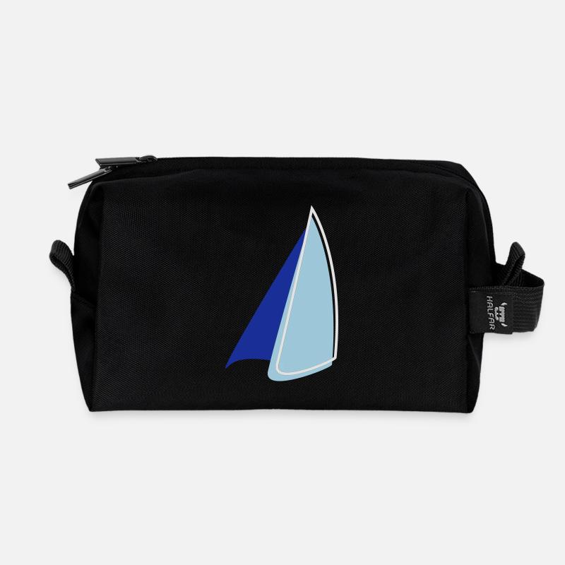 Segel Zweifarbig - Recycelte Kulturtasche - Schwarz