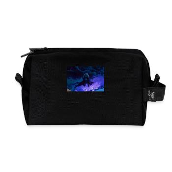 Demon Warrior - Recycled Toiletry Zip Bag - black - Front