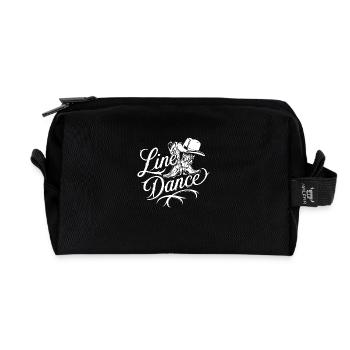 Line Dance mein Tanzsport und meine Passion - Recycelte Kulturtasche - Schwarz - Vorne