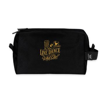 Line Dance was sonst? Line Dancing Training - Recycelte Kulturtasche - Schwarz - Vorne