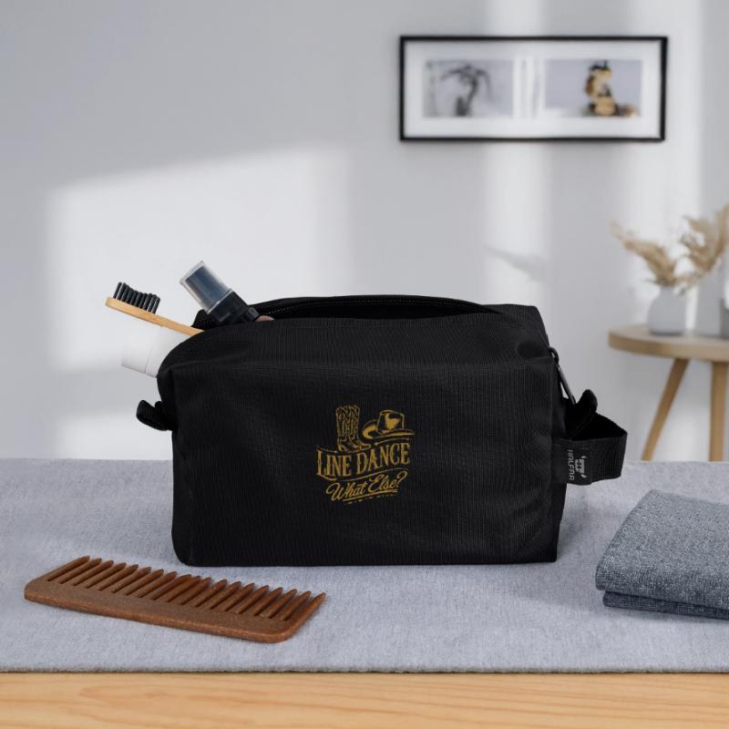 Line dancing, what else? Line Dancing Training Recycled Toiletry Zip Bag