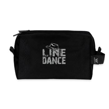 Danse en ligne Danse en ligne Danse en ligne Danse - Trousse de toilette en tissu recyclé - noir - Devant
