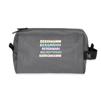 Job Miner - Recycled Toiletry Zip Bag - anthracite - Front