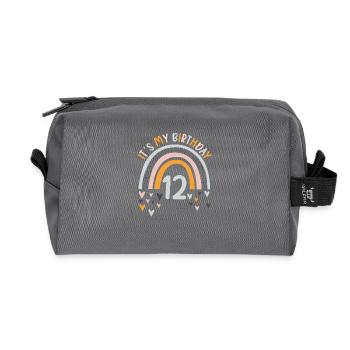 12 ans Rainbow Rainbow 12ème anniversaire - Trousse de toilette en tissu recyclé - anthracite - Devant