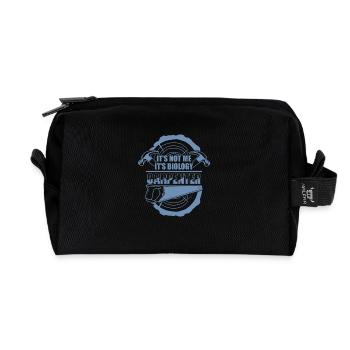 Zimmerer sayings These are my genes - Recycled Toiletry Zip Bag - black - Front