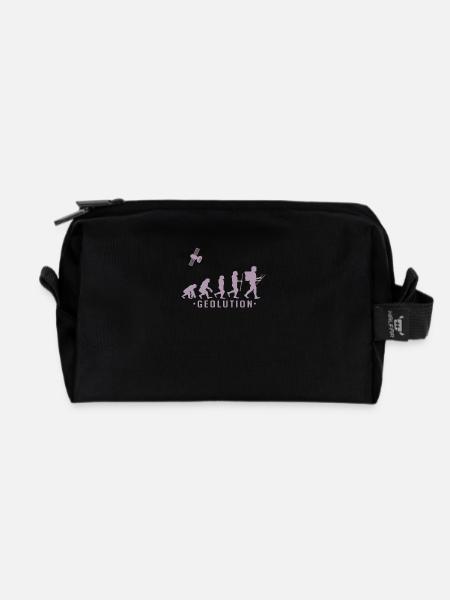 Geocaching evolution Shirt Geolution - Recycelte Kulturtasche - Schwarz