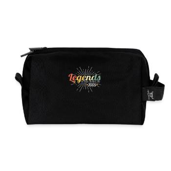 Geburtstag Retro Jahrgang 2005 Sprüche - Recycelte Kulturtasche - Schwarz - Vorne