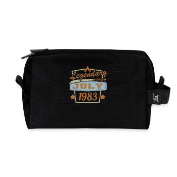 Legendär seit Juli 1973 Geburtstag Retro Sprüche - Recycelte Kulturtasche - Schwarz - Vorne