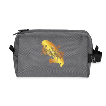 nice idea of Original Gift from Martinique - Recycled Toiletry Zip Bag - anthracite - Front