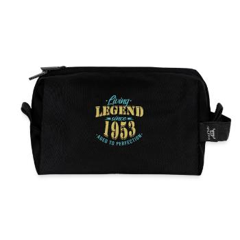 Lebende Legende seit Jahrgang 1953 Sprüche - Recycelte Kulturtasche - Schwarz - Vorne