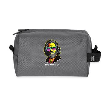 Communism Left Marxism Karl Marx - Recycled Toiletry Zip Bag - anthracite - Front