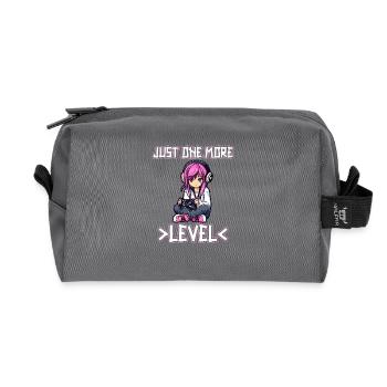 Gaming Console PC Gamer Girl Gamer Girl - Recycled Toiletry Zip Bag - anthracite - Front