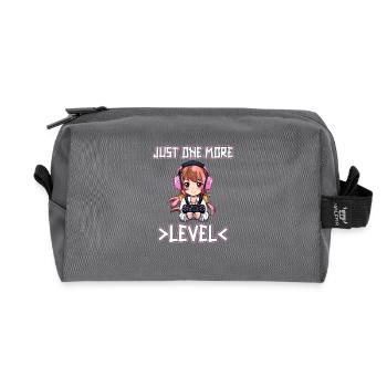 Gaming Console PC Gamer Girl Gamer Girl - Recycled Toiletry Zip Bag - anthracite - Front