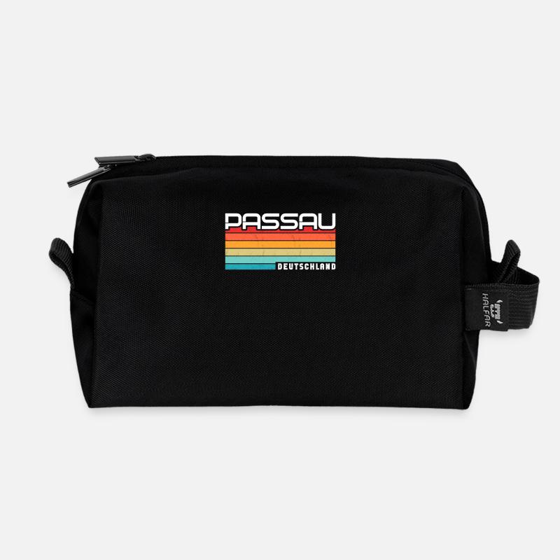 Passauerin Passauer Passau - Recycelte Kulturtasche - Schwarz