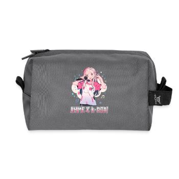 Anime Und K-Pop Koreanische Popmusik Kpop - Recycelte Kulturtasche - Anthrazit - Vorne