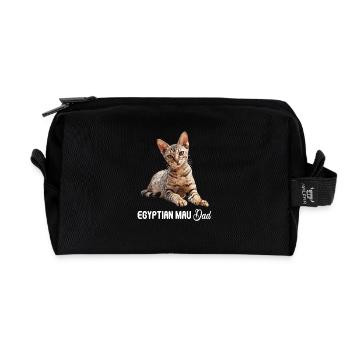 Egyptian Mau Kitten Cat Egyptian Mau - Recycled Toiletry Zip Bag - black - Front