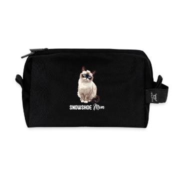Chaton raquette Chat raquette - Trousse de toilette en tissu recyclé - noir - Devant
