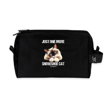 Chaton raquette Chat raquette - Trousse de toilette en tissu recyclé - noir - Devant