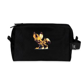 Wild Dogs Wild Dog - Recycled Toiletry Zip Bag - black - Front