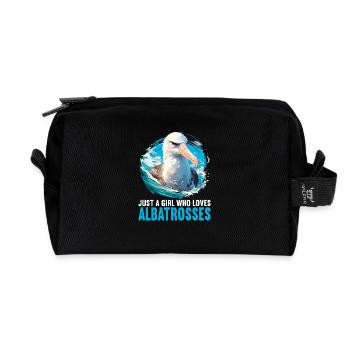 Albatross Albatrosse Albatros - Recycled Toiletry Zip Bag - black - Front