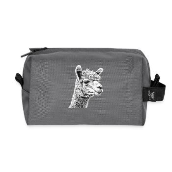 Alpaca Alpakas Alpaka - Recycelte Kulturtasche - Anthrazit - Vorne